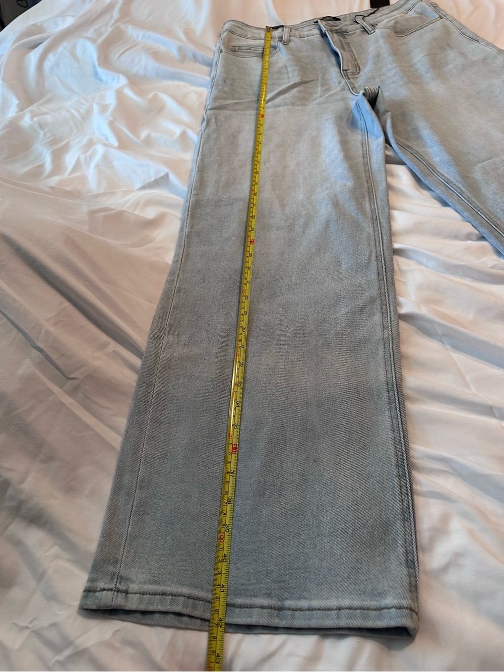 Oneso Mid Rise Wide Leg Jeans - Light Wash NWT 14W - Picture 7 of 15